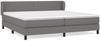Boxspringbett mit Matratze Stoff Dunkelgrau 200x200 cm, Härtegrad: H2 [3126110] Bild 2