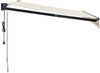 vidaXL Elektrische Markise mit Kurbel Creme 3x2,5 m 3154501 Bild 4