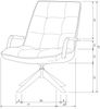 Drehsessel Jouke mit Armlehne Bild 5