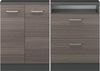 Küchenschrank für Dachschrägen R-Line Edelgrau 120 cm 2er Set Vicco Bild 4