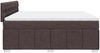 vidaXL Boxspringbett mit Matratze Dunkelbraun 200x200 cm Stoff 3287185 Bild 5