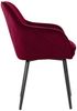Esszimmerstuhl Polyester Metall Rot Bild 3