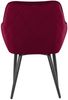 Esszimmerstuhl Polyester Metall Rot Bild 4