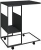 vidaXL Beistelltisch mit Rollen Schwarz 55x36x63,5 cm Holzwerkstoff 343109 Bild 2