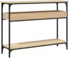 vidaXL Konsolentisch mit Ablage Sonoma-Eiche 100 x 29 x 75 cm Holzwerkstoff 837718 Bild 2