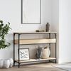 vidaXL Konsolentisch mit Ablage Sonoma-Eiche 100 x 29 x 75 cm Holzwerkstoff 837718 Bild 3