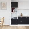 vidaXL Hängeschrank mit Regal Schwarz Eichen-Optik 60 x 57 x 207 cm 3334018 Bild 4