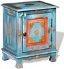 vidaXL Nachttisch Massivholz Mango Blau 243970 Bild 2