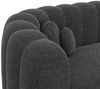 Samtstoff Ecksofa Almeria L Form - Strukturstoff - anthrazit Bild 5
