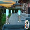 4er RGB LED Wegelampe, Bewegungsmelder, IP44, H 45cm Bild 4