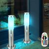 4er RGB LED Wegelampe, Bewegungsmelder, IP44, H 45cm Bild 2