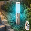 4er RGB LED Wegelampe, Bewegungsmelder, IP44, H 45cm Bild 3