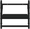vidaXL Wandregale mit Stangen 2 Stk. Schwarz 30x25x30 cm 836233 Bild 5
