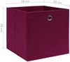 vidaXL Aufbewahrungsboxen 4 Stk. Vliesstoff 28x28x28 cm Dunkelrot 325199 Bild 5