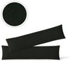 Kissenbezug Hülle Doppelpack mit Reißverschluss 40 x 145 cm Jersey Schwarz Bild 2