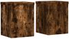vidaXL Pflanzenständer 2 Stk. Räuchereiche 15x15x20 cm Holzwerkstoff 852892 Bild 2