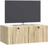 vidaXL Wandmontierter TV-Schrank Sonoma-Eiche 78,5 x 41 x 30 cm 898177 Bild 3