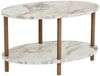 Couchtisch Højreby 70x44x43 cm Marmoroptik, creme [en. casa] Bild 3