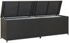 vidaXL Gartenbox Poly Rattan 200x50x60 cm Schwarz 46474 Bild 2