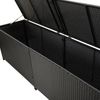 vidaXL Gartenbox Poly Rattan 200x50x60 cm Schwarz 46474 Bild 5