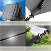 tectake Ampelschirm Sonnenschirm mit LED Solar-Beleuchtung und Winddach, 250x250 cm, Balkonschirm Sunna, für Außen in Hellgrau, neigbar, wasserabweisend, inkl. Windsicherung und Schutzhülle Bild 4