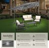 tectake Ampelschirm Sonnenschirm mit LED Solar-Beleuchtung und Winddach, 250x250 cm, Balkonschirm Sunna, für Außen in Hellgrau, neigbar, wasserabweisend, inkl. Windsicherung und Schutzhülle Bild 2