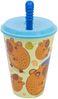Capibara Trinkbecher 430 ml mit Deckel und Strohhalm Bild 2