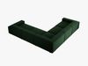 Micadoni Symmetrisches Ecksofa Jodie 6-Sitzer Samtstoff Flaschengrün Bild 4