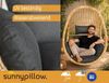 sunnypillow Hängesessel Auflage für Rattan & Polyrattan Hängeschaukel, Anhrazit Bild 3