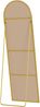 Standspiegel MALAGA - Glas Gold glanz 50x3x160 cm | Ganzkörperspiegel Freistehender Spiegel Groß Schlafzimmer Bild 2
