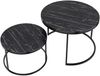 Couchtischset Skagen im 2er Set Marmor, schwarz [en. casa] Bild 2