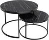 Couchtischset Skagen im 2er Set Marmor, schwarz [en. casa] Bild 4