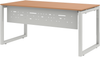 Cito Fußraumblende für Schreibtisch B 1800 mm, Farbe silber Bild 2