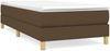 vidaXL Polsterbett, Stoff, 25,0 cm, Dunkelbraun, 90x190 cm, Natur Bild 2