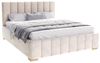 thematys Polsterbett Bett Stauraumbett Velours 90x200, 120x200, 140x200, 160x200, 180x200cm (MADE IN EU - mit hochwertigem Velours Bezug, Bettrahmen, Bett, Optional mit Matratze bestellbar, mit großen gepolsterten Kopfteil, mit Bettkasten zum aufklappe... Bild 4
