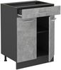 Küchenunterschrank R-Line Beton 60 cm AP Marmor Vicco Bild 5