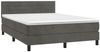 vidaXL Boxspringbett mit Matratze & LED Dunkelgrau 140x200 cm Samt 3134466 Bild 3