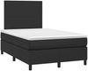 vidaXL Boxspringbett mit Matratze Schwarz 120x190 cm Kunstleder 3269965 Bild 2