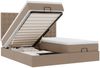 vidaXL Ottoman-Bett mit Matratzen & LEDs Cappuccino-Braun 180x200cm 3314507 Bild 2