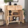 vidaXL Sideboard Braun 60x30x75 cm Massivholz Kiefer und Natur-Rattan 345638 Bild 3