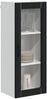 vidaXL Wandglas-Schrank LUCCA Schwarz 40 x 31 x 100 cm Holzwerkstoff 885096 Bild 3