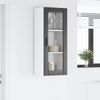 vidaXL Wandglas-Schrank LUCCA Schwarz 40 x 31 x 100 cm Holzwerkstoff 885096 Bild 4