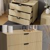 Kommode Lennox Eiche 72 x 69 cm mit 3 Schubladen Vicco Bild 5