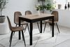 Esstisch >Capri< in Artisan Eiche Dekor / Schwarz - 110x76x67cm (BxHxT) Bild 3