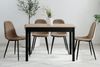 Esstisch >Capri< in Artisan Eiche Dekor / Schwarz - 110x76x67cm (BxHxT) Bild 2