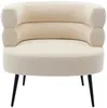 Vente-unique - CAMEDO Sessel Stoff Beige - B 74 cm x H 73 cm x L 80 cm Bild 3