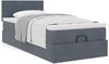 vidaXL Ottoman-Bett mit Matratze Dunkelgrau 80x200 cm Samt 3311736 Bild 4
