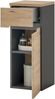 Badkommode >Memphis< Grau / Artisan Eiche Dekor - 30x74x31cm (BxHxT) Bild 3