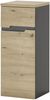 Badkommode >Memphis< Grau / Artisan Eiche Dekor - 30x74x31cm (BxHxT) Bild 1