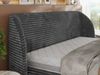 Polsterbett mit Lattenrost, Doppelbett Bettkasten, Bettgestell mit Gasdruckfeder - CAELA CLASSIC - 180 x 200 cm - Grau Cord Bild 3
